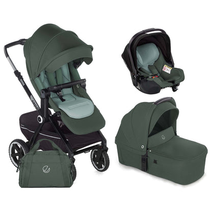 Jane Crosslight 3, 3-in-1 Travel System with Sweet Carrycot & Koos iSize Car Seat Bundle