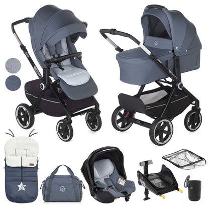 Jane Crosslight-3 + Sweet + Koos iSize, 10 Piece Travel System Bundle