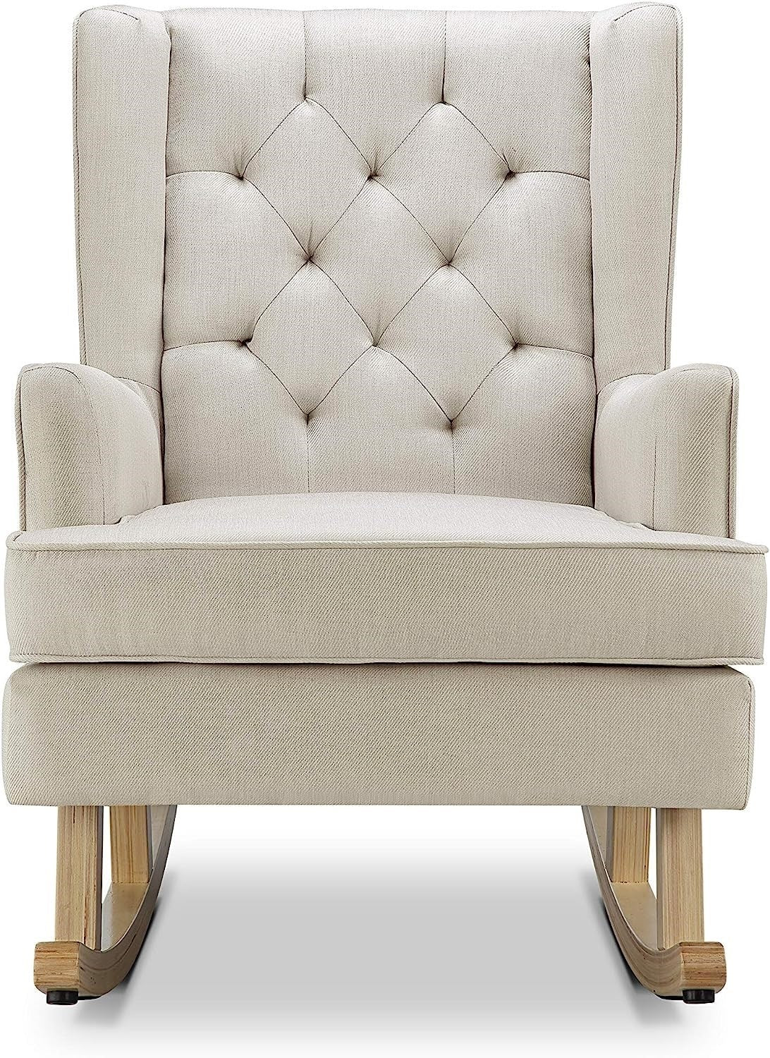 Johnston's Soothe Easy Deluxe Nursing Chair & Rocker with Foot Stool – Convertible Feeding Chair