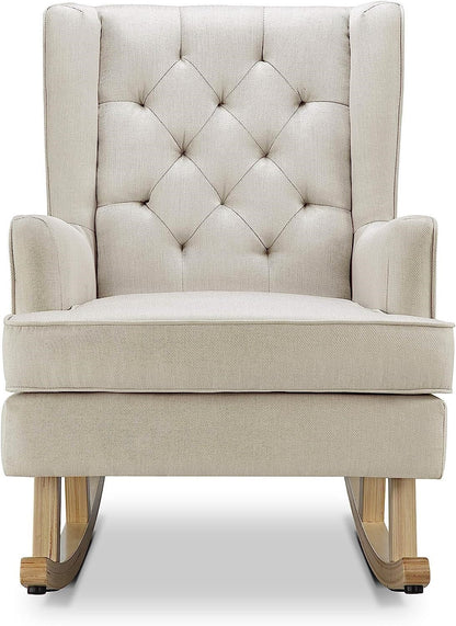 Johnston's Soothe Easy Deluxe Nursing Chair & Rocker with Foot Stool – Convertible Feeding Chair