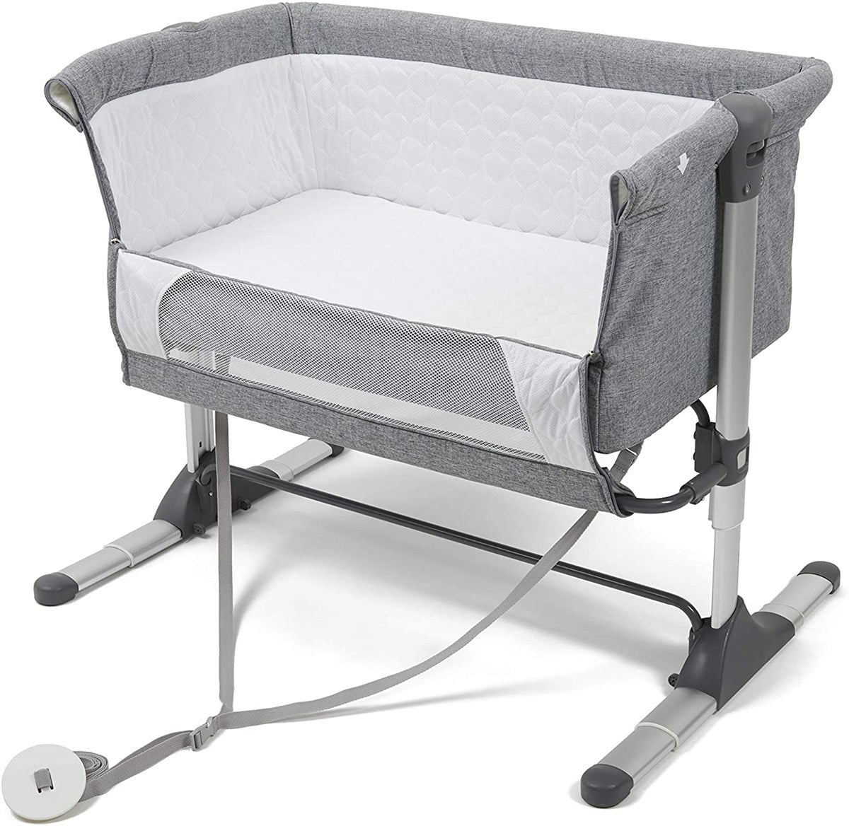 Johnston's Snuggle Cuddle Co-sleeper Beside Crib + Safety Mattress