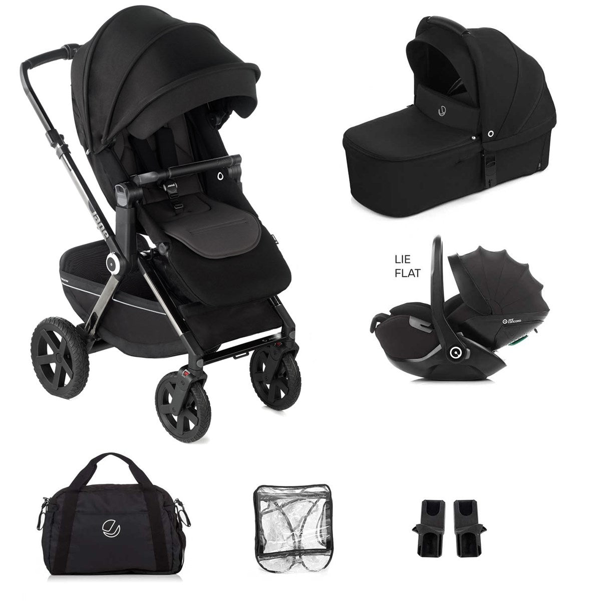 Jane Crosslight 3 + Kombibaby 360 Lie-Flat Car Seat Travel System