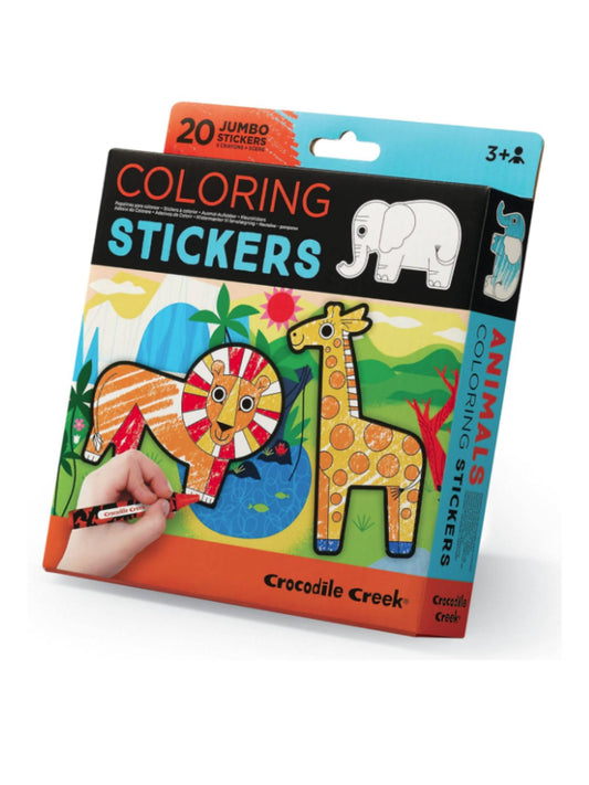 Crocodile Creek - Animal Colouring Stickers Colour & Decorate
