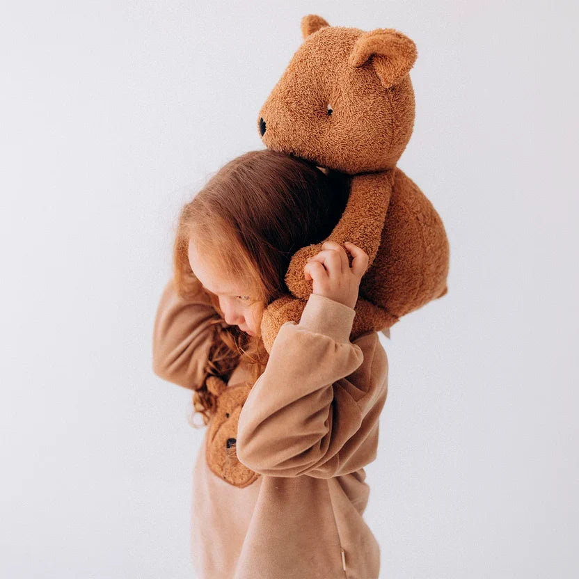 ALMA - Organic Soft Toy - Teddy - Large - Caramel Brown