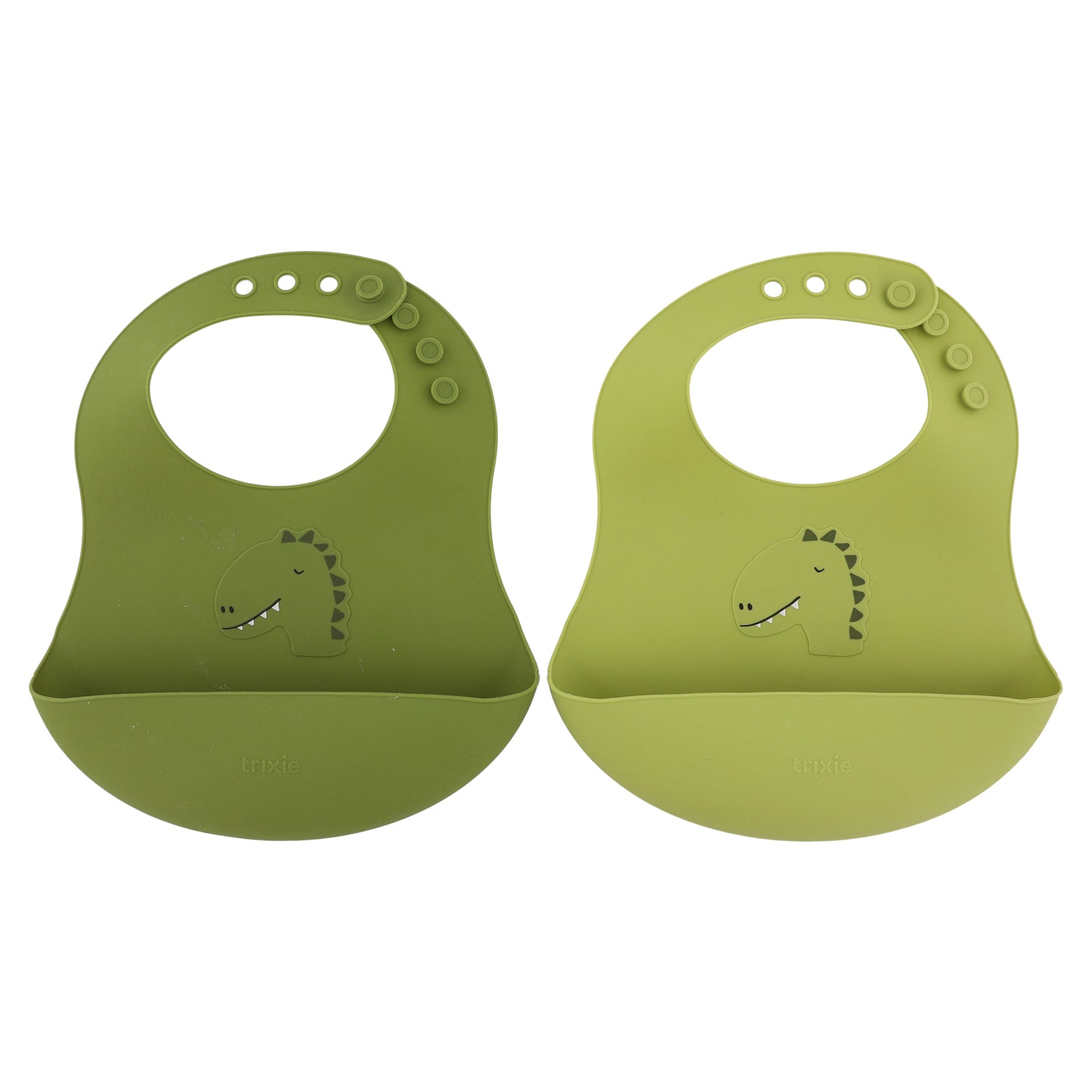 Trixie - Silicone Bib 2 Pack - Mr. Dino
