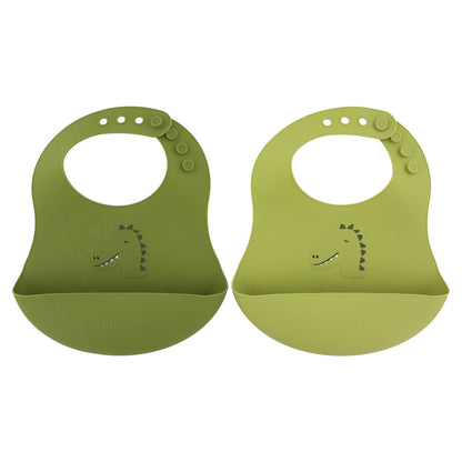 Trixie - Silicone Bib 2 Pack - Mr. Dino