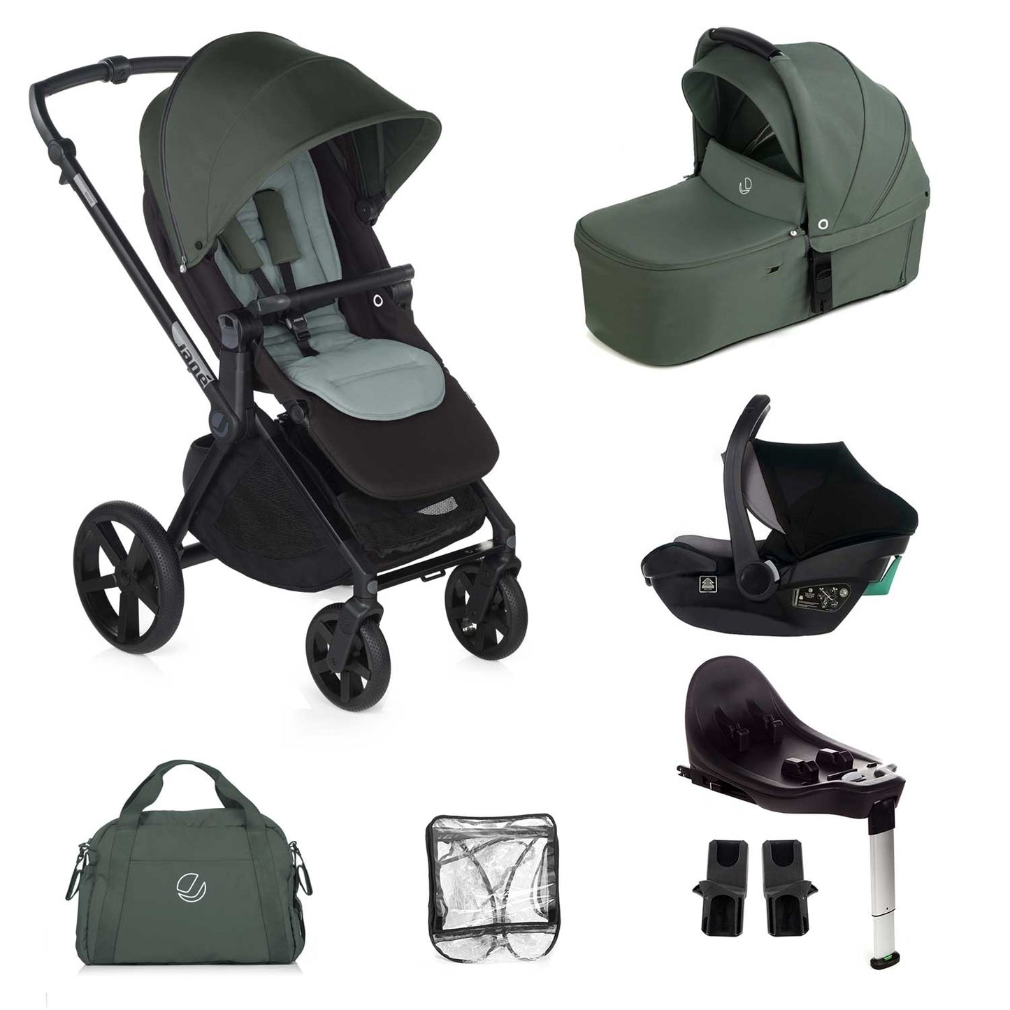 Jane Muum-4 Travel Carrier Car Seat Bundle