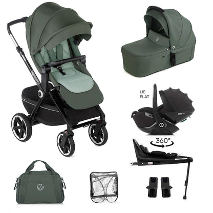 Jane Crosslight 3 + Kombibaby 360 Lie-Flat Car Seat Travel System
