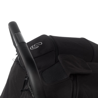Twinside Twin Stroller + 1 Smart Carrycot, Coal