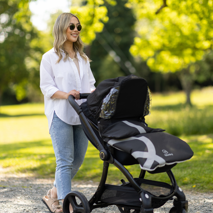 BlinkyWarm - Universal All Season Buggy Rain Cover / Footmuff - Space Black