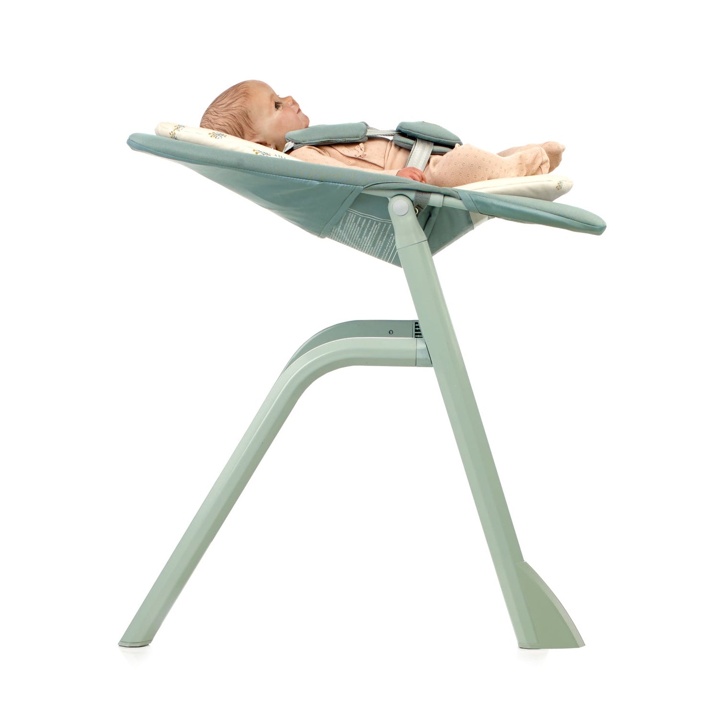 Jane Noah Highchair + Rocker Kit for Newborns – Convertible Beechwood Chair from birth to Adulthood, Pale
