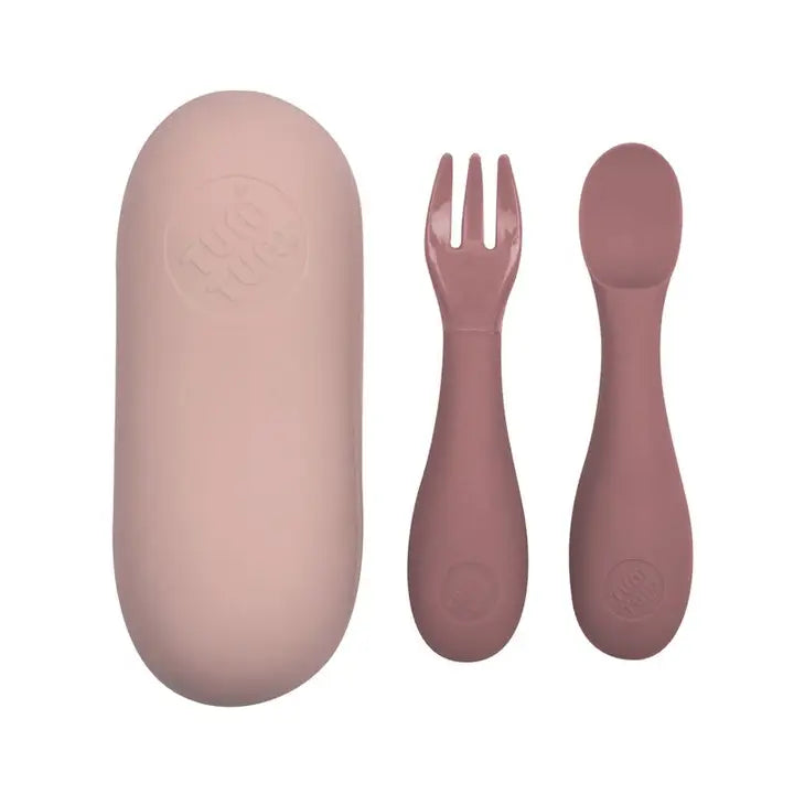 Tum Tum - Silicone Baby Cutlery Set with Case