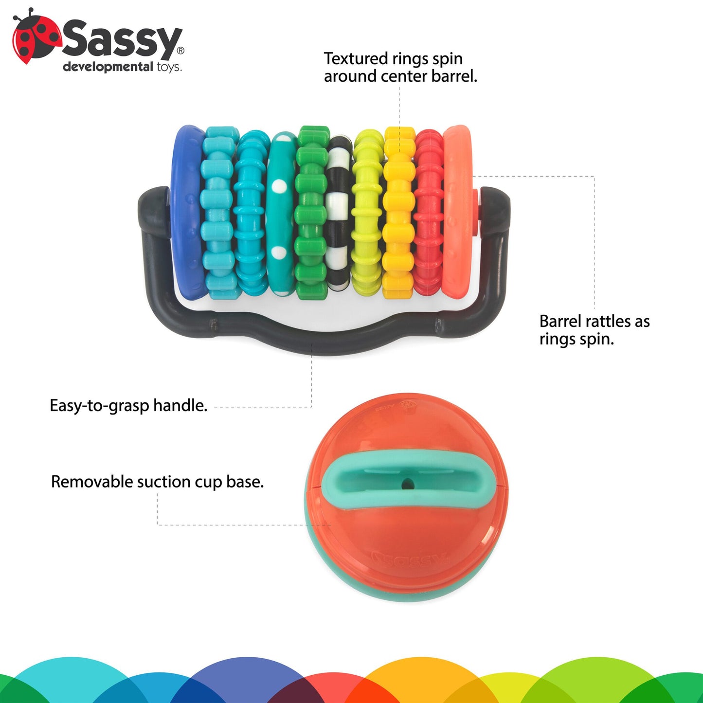 Sassy - Eco Spinning Rings Tray Toy