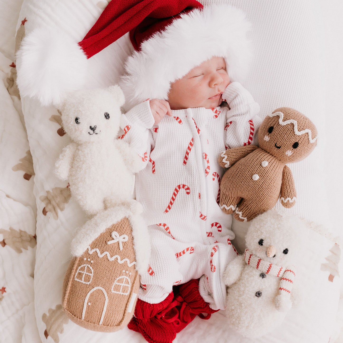 Baby Animal Collection - Baby Snowman - Candy Cane Stripe