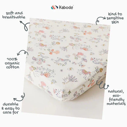 Kabode - Organic Cot Bed Fitted Sheet - Boho