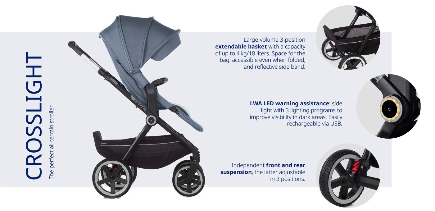 Jane Crosslight-3 + Sweet + Koos iSize, 10 Piece Travel System Bundle