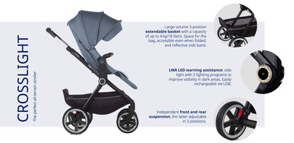 Jane Crosslight-3 + Sweet + Koos iSize, 10 Piece Travel System Bundle