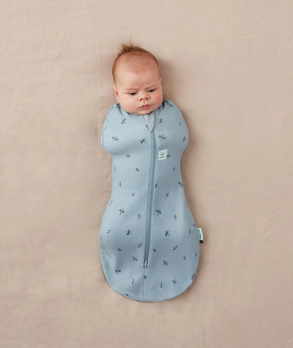 ergoPouch - Organic All Year Cocoon Swaddle Sleeping Bag - Dragonflies 1.0 TOG