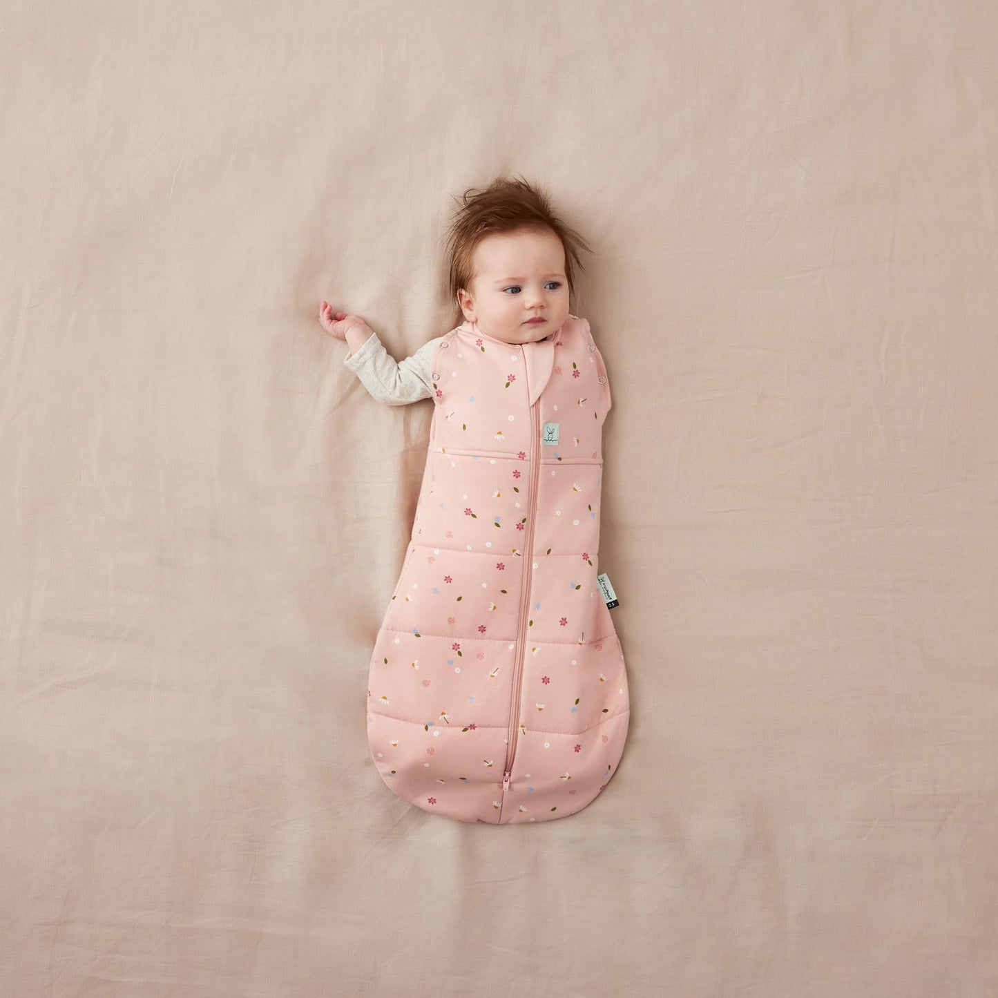 ergoPouch - Organic Winter Cocoon Swaddle Sleeping Bag - Daisy 2.5 TOG