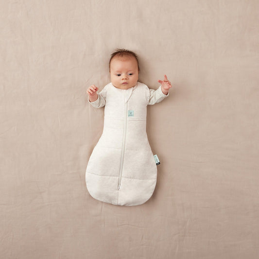 ergoPouch - Organic Winter Cocoon Swaddle Sleeping Bag - Oatmeal 2.5 TOG