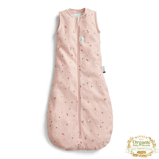 ergoPouch - Organic Summer Jersey Sleeping Bag - Daisy 0.2 TOG