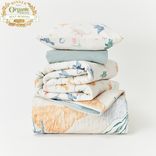 Kabode - Organic Single Bed Quilt - Dino