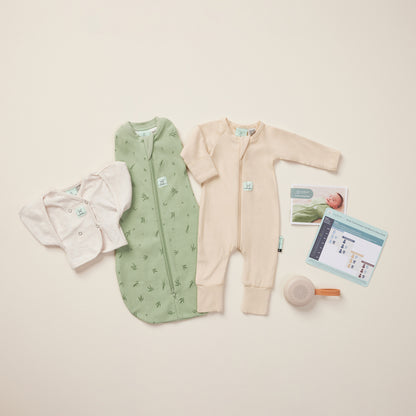ergoPouch - Newborn Starter Pack- Cocoon 1.0 TOG / Butterfly Cardi 0.2 TOG / Layers Long Sleeve 1.0 TOG / White Noise Machine