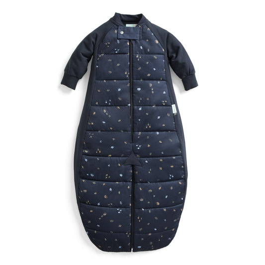 ergoPouch - Organic Winter Long Sleeved 2 in 1 Sleeping Suit Bag - Hedgehog 2.5 TOG