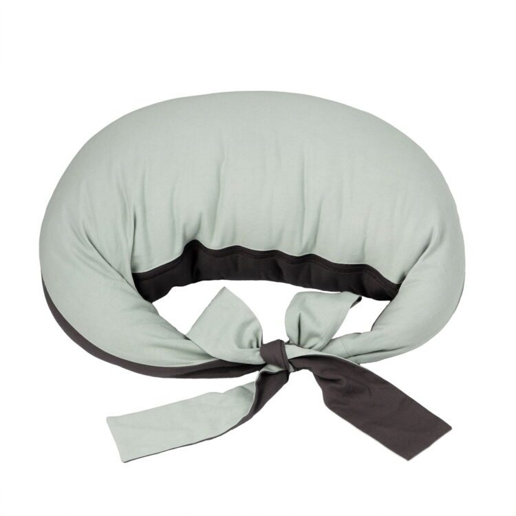 Hippychick - Feeding Pillow - Charcoal & Sage Green