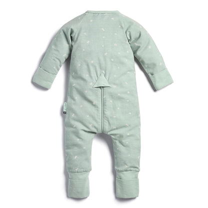 ergoPouch - Organic Layers Long Sleeve Babygrow Sage - Mild 0.2 TOG
