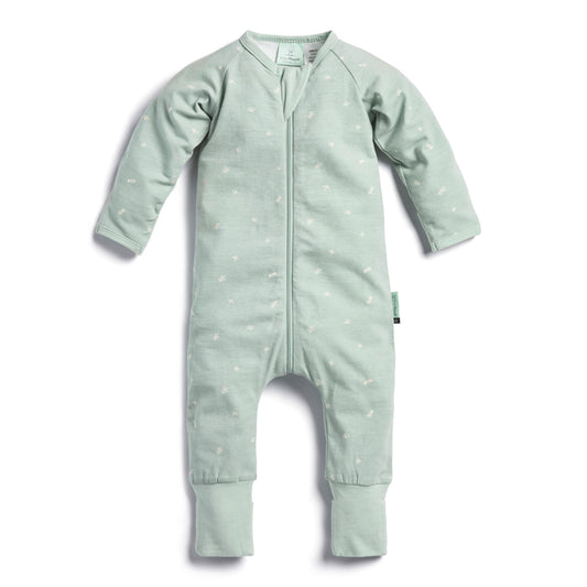 ergoPouch - Organic Layers Long Sleeve Babygrow Sage - Mild 0.2 TOG