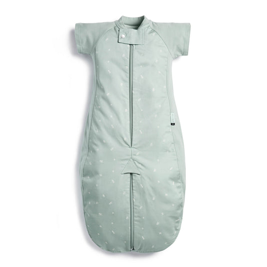 ergoPouch - Organic All Year Short Sleeved 2 in 1 Sleeping Suit Bag - Sage 1.0 TOG