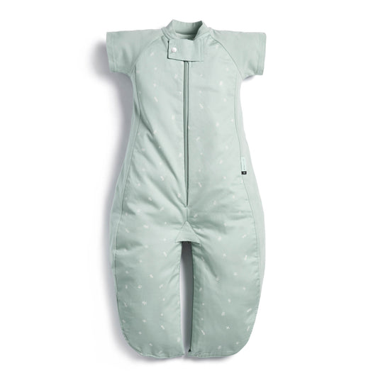 ergoPouch - Organic All Year Short Sleeved 2 in 1 Sleeping Suit Bag - Sage 1.0 TOG