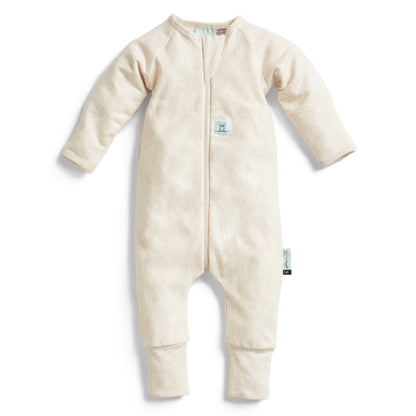 ergoPouch - Organic Layers Long Sleeve Babygrow Oatmeal - Warm 1.0 TOG
