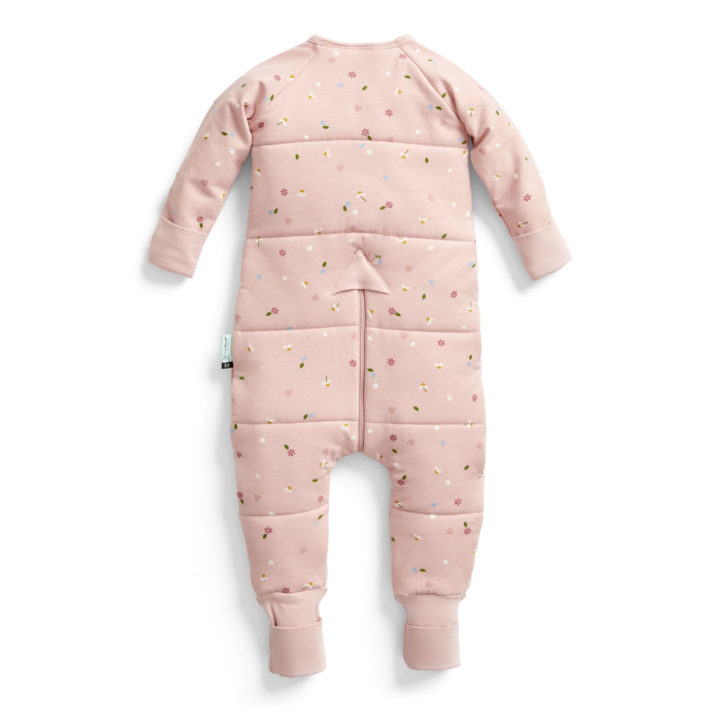 ergoPouch - Organic Winter Long Sleeved Sleep Onesie - Daisy 3.5 TOG