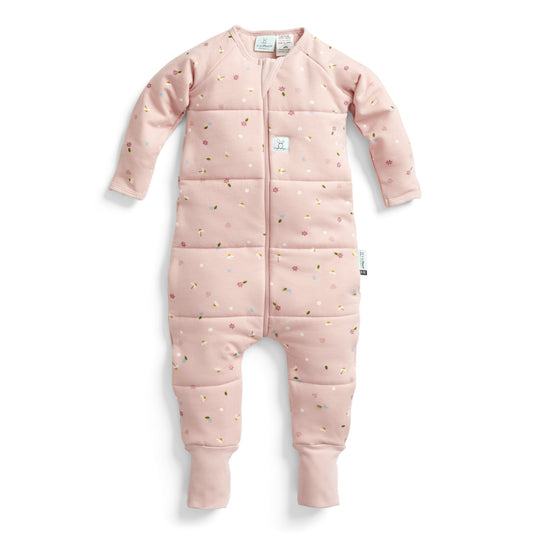 ergoPouch - Organic Winter Long Sleeved Sleep Onesie - Daisy 3.5 TOG