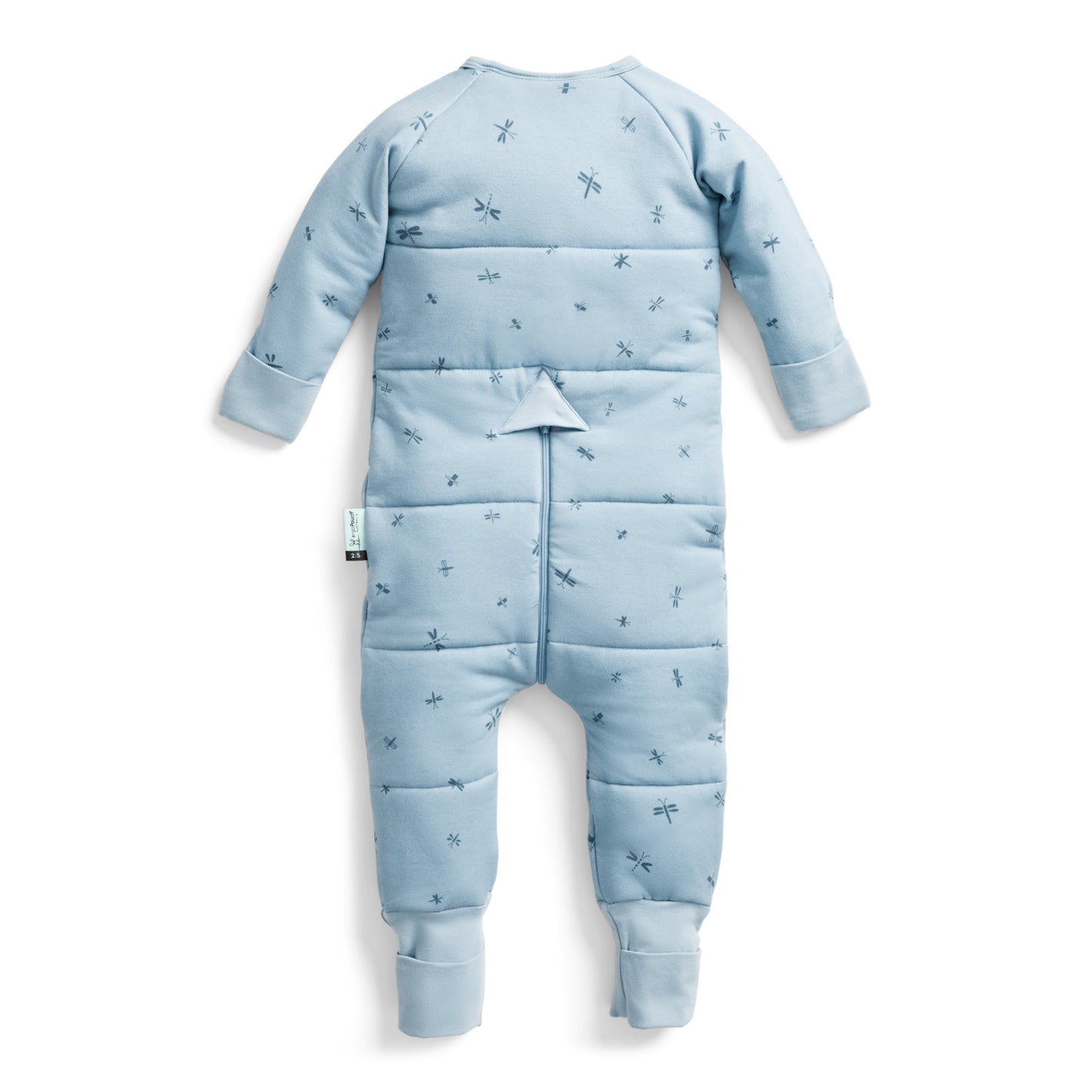 ergoPouch - Organic Winter Long Sleeved Sleep Onesie - Dragonflies 3.5 TOG