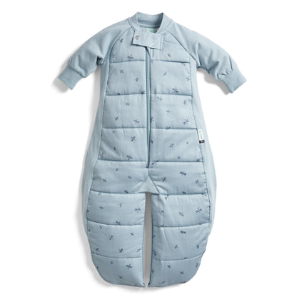 ergoPouch - Organic Winter Long Sleeved 2 in 1 Sleeping Suit Bag - Dragonflies 2.5 TOG