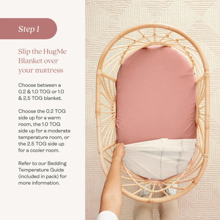 ergoPouch - Organic Untuckable Safer Sleep HugMe Blanket 0.2 / 1.0 TOG
