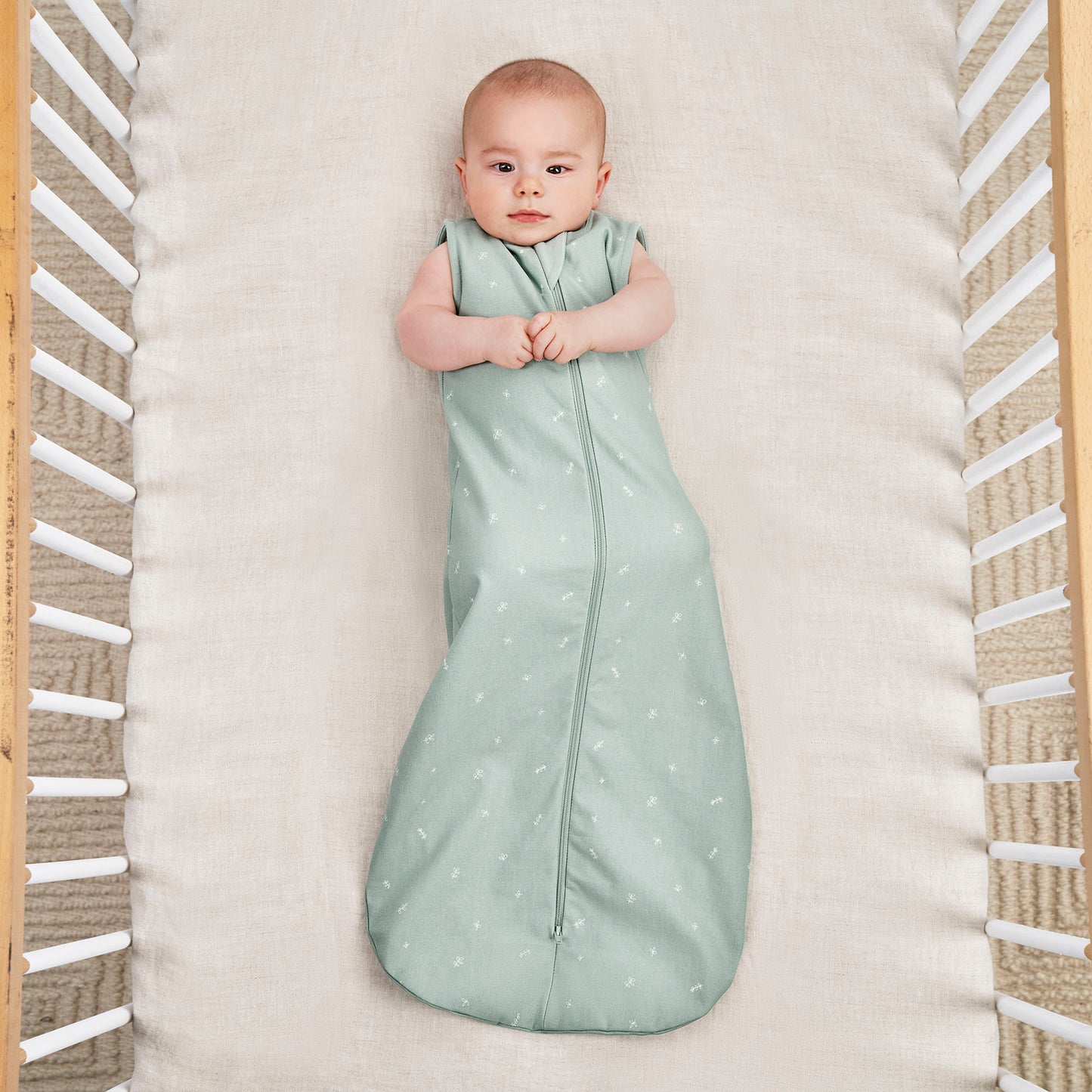 ergoPouch - Organic Summer Jersey Sleeping Bag - Sage 0.2 TOG