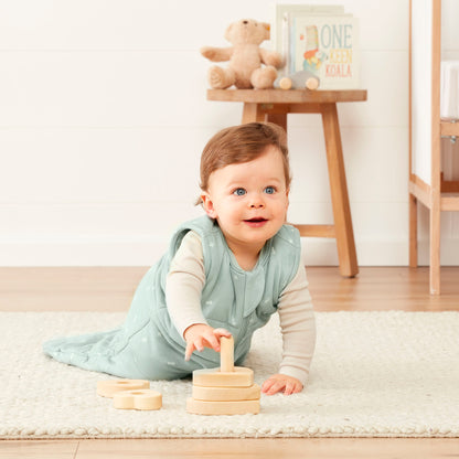 ergoPouch - Organic Winter Jersey Sleeping Bag - Sage 2.5 TOG