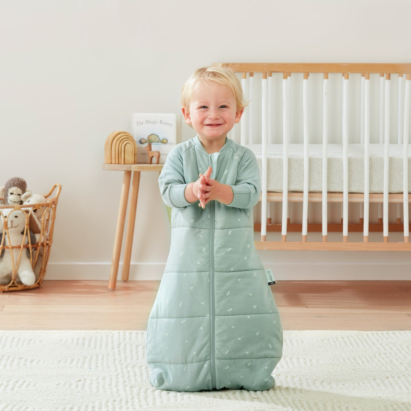 ergoPouch - Organic Winter Jersey Sleeping Bag - Sage 3.5 TOG