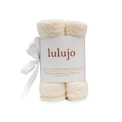 Lulujo - 4 Pack Organic Cotton Facecloths