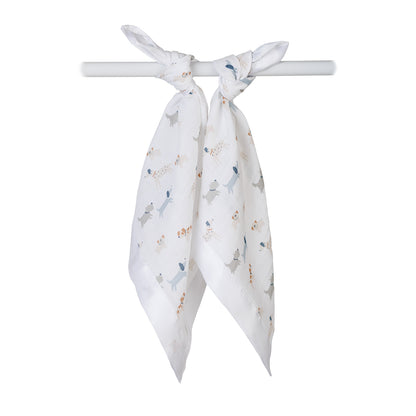 Lulujo - 2 Pack Muslin Security Comforter Blanket - Puppy Dog