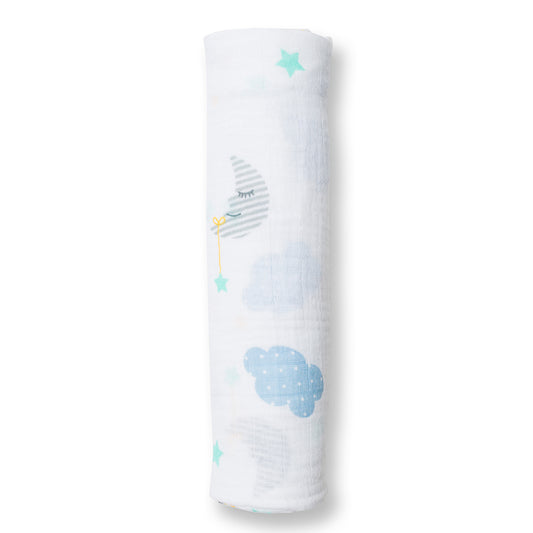 Lulujo - Muslin Swaddle - Dreamland (120cm x 120cm)