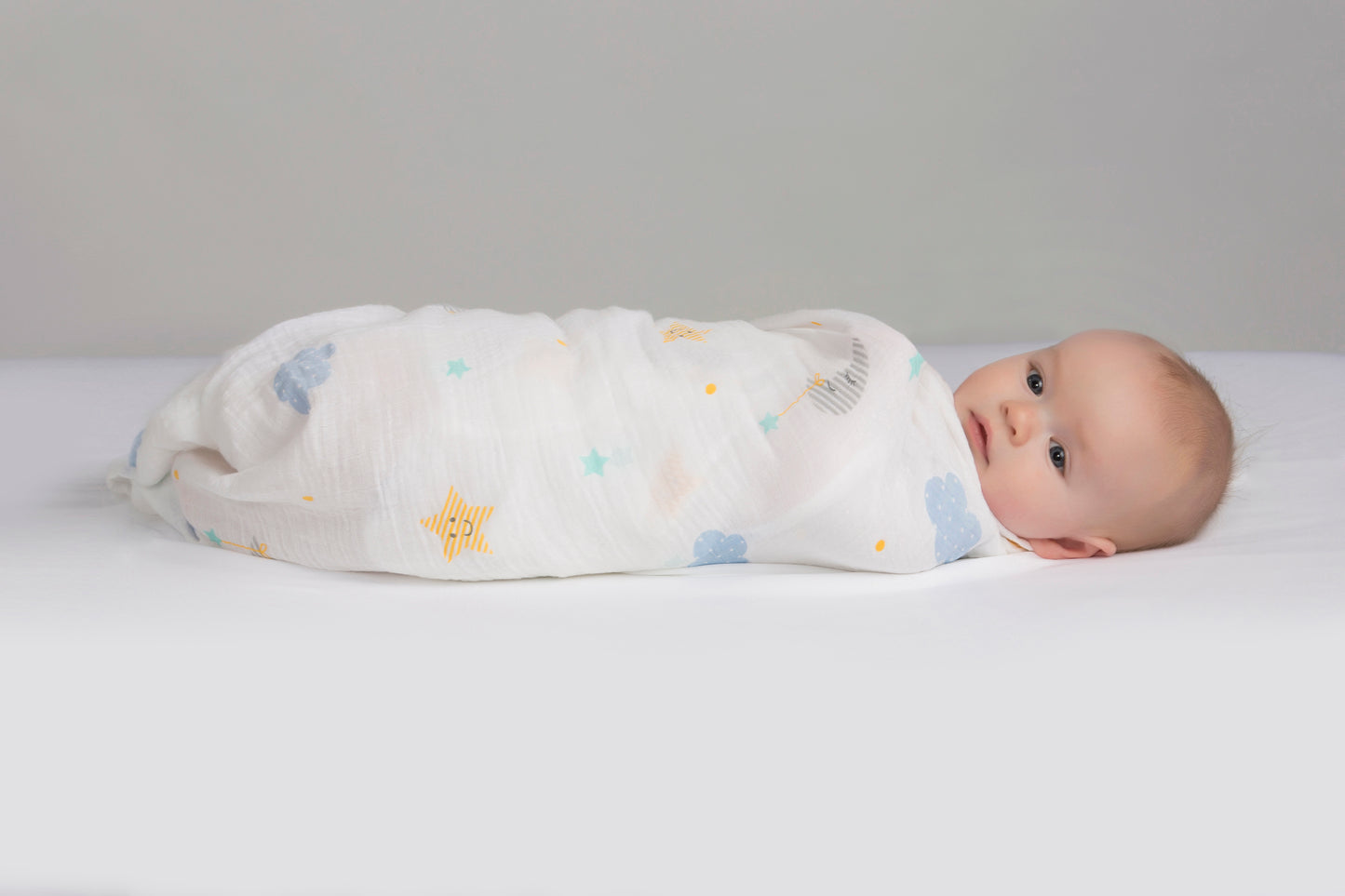Lulujo - Muslin Swaddle - Dreamland (120cm x 120cm)