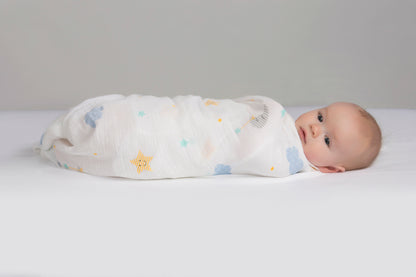 Lulujo - Muslin Swaddle - Dreamland (120cm x 120cm)
