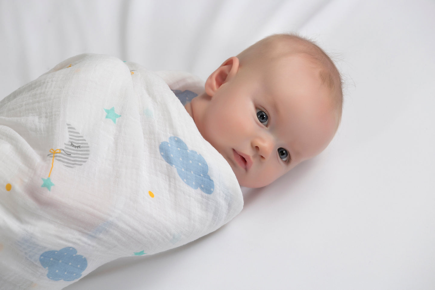 Lulujo - Muslin Swaddle - Dreamland (120cm x 120cm)