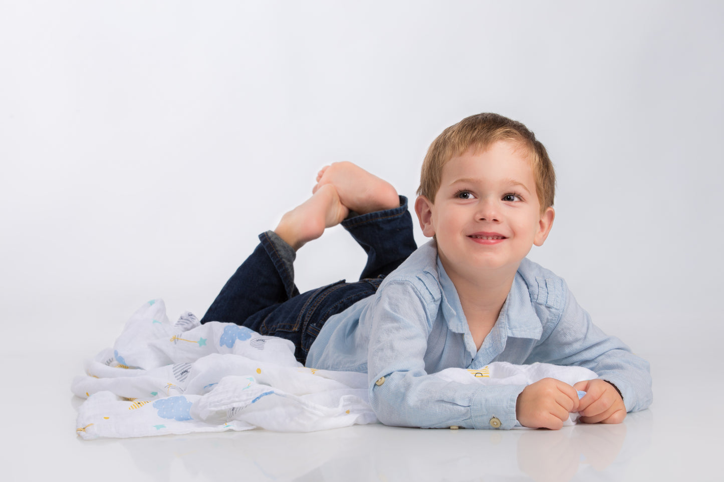 Lulujo - Muslin Swaddle - Dreamland (120cm x 120cm)