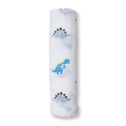 Lulujo - Muslin Swaddle - Prehistoric Pals (120cm x 120cm)
